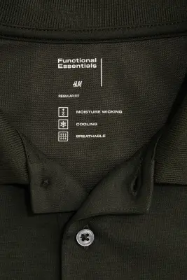 Polo Cooling Regular Fit - Vert foncé — photo 3