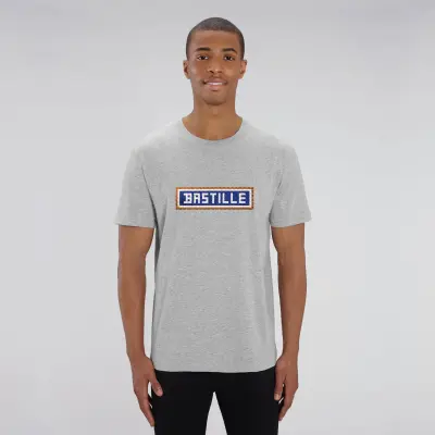 T-SHIRT COTON BIO BRODÉ - BASTILLE - GRIS — photo 4