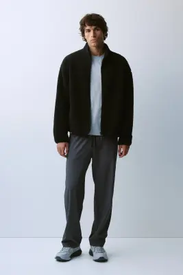 Veste de sport en tissu Teddy bear - Noir — photo 2