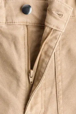 Pantalon en toile de coton - Beige — photo 4