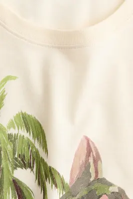 T-shirt imprimé - Crème/Brasil — photo 3