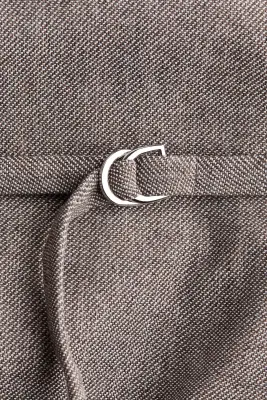 Blazer oversize avec ceinture - Gris chiné — photo 5