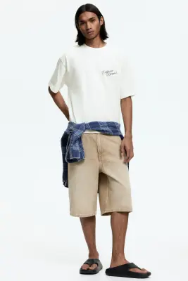 T-shirt imprimé Loose Fit - Blanc/California Dreams — photo 1