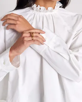 Blouse Zoelie blanc naturel — photo 5