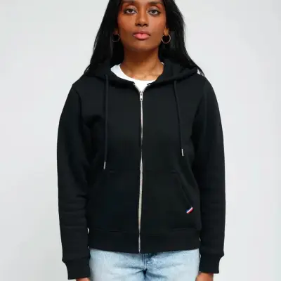 Hoodie zippé noir Philippine — photo 1