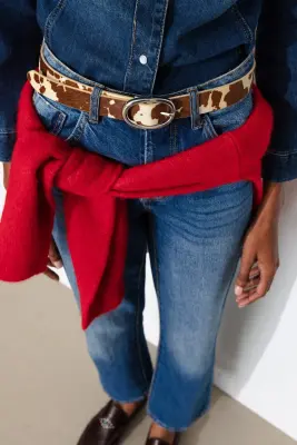 Ceinture cuir de vache Femme — photo 2