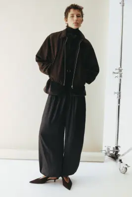 Pantalon ballon - Marron foncé — photo 1