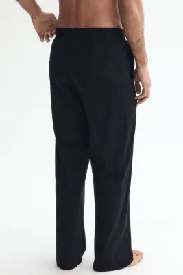 Pantalon Relaxed Fit en jersey - Noir — photo 3