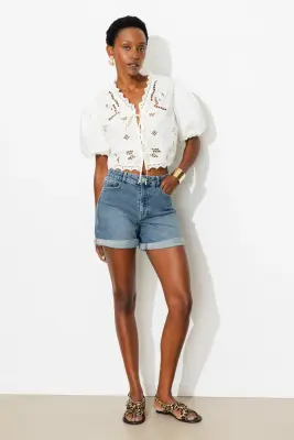 Short en toile Femme — photo 3