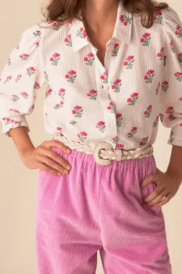 chemise vasette floki ecru — photo 1