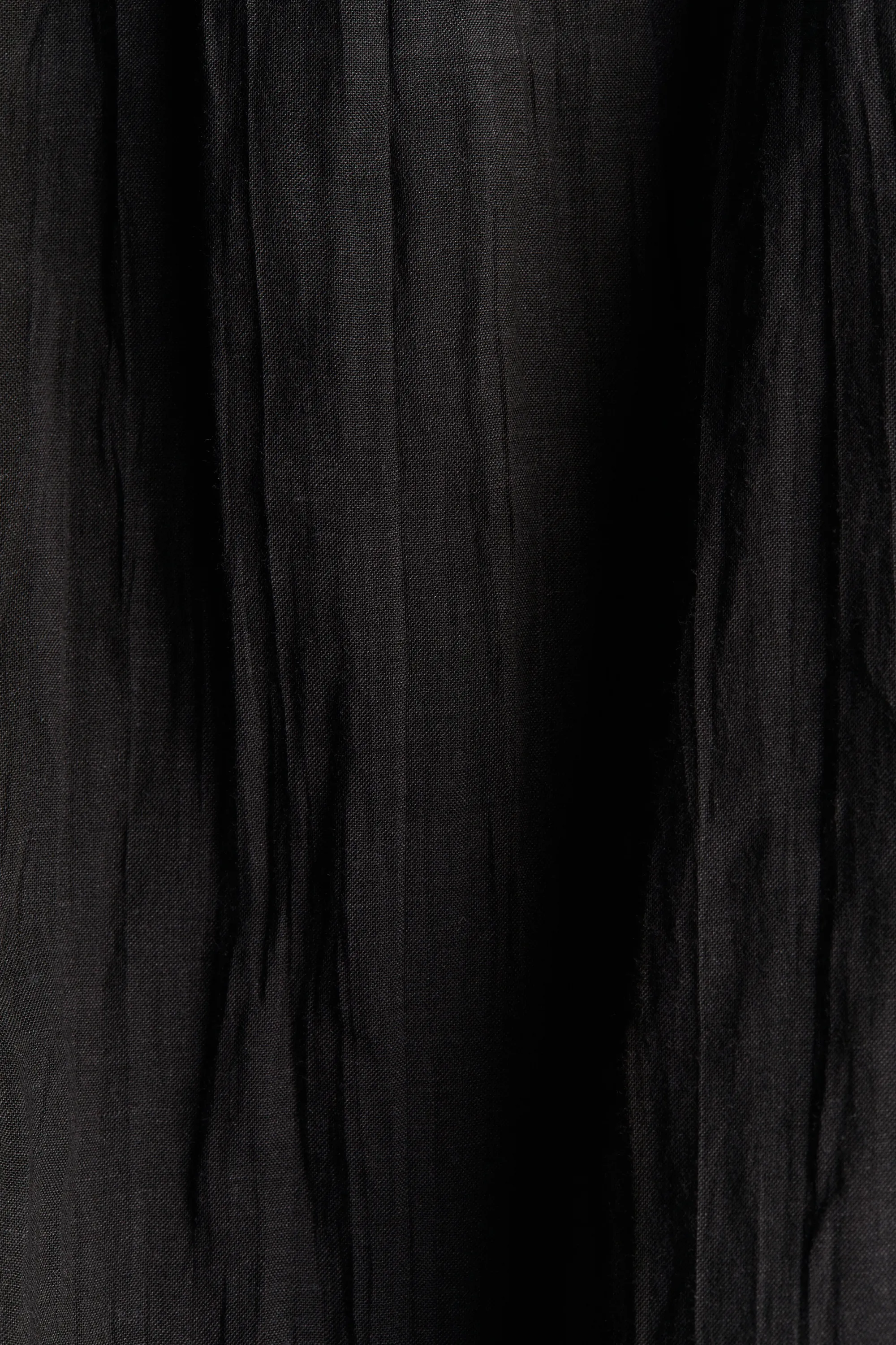 Robe de plage avec bretelles à nouer - Noir