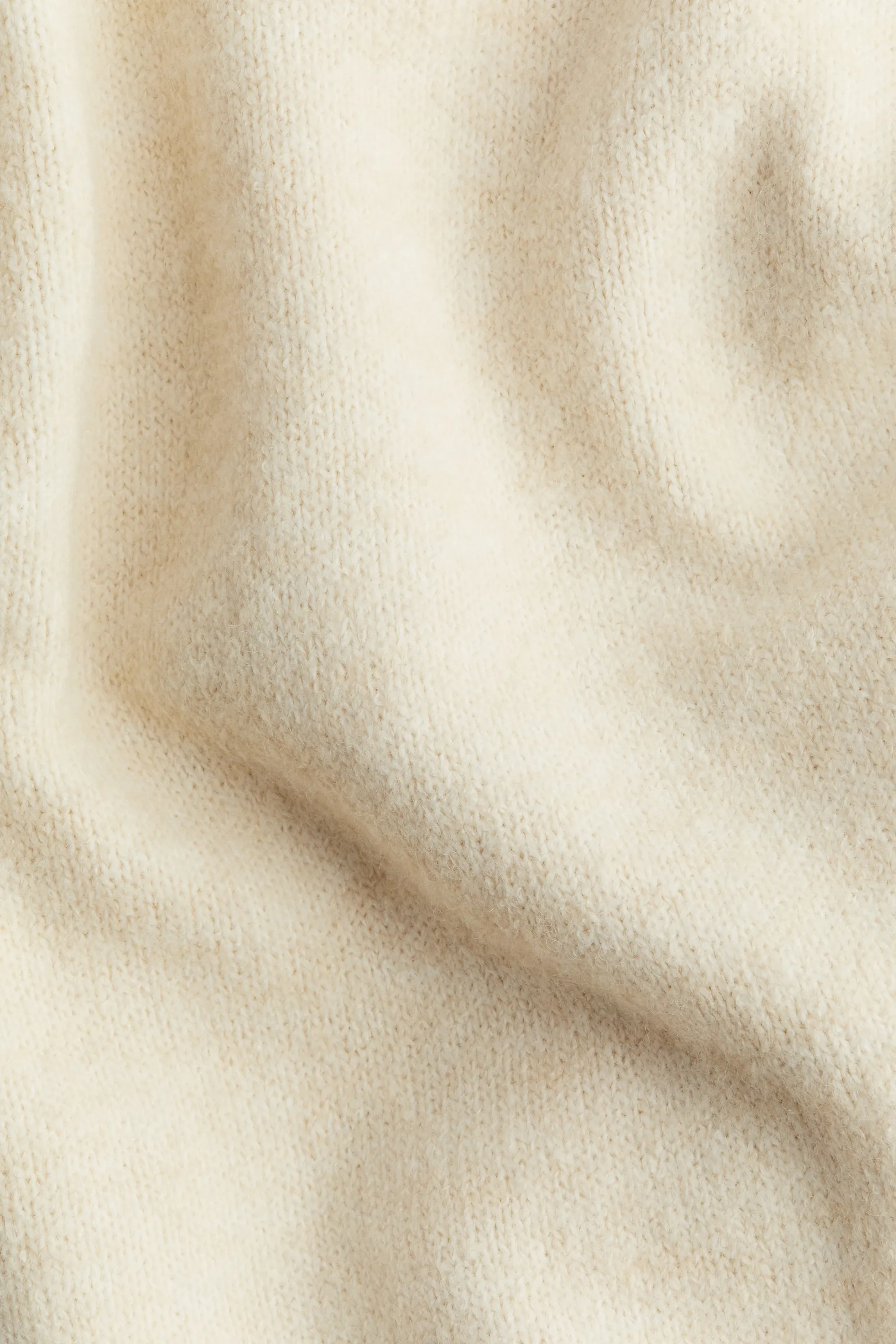 Robe en maille - Beige clair