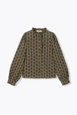 Chemise imprimée en coton
