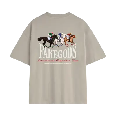 Fakegods Horse Race Tee Light Grey — photo 2
