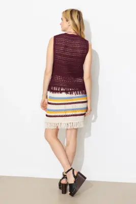 Pull en crochet sans manches — photo 4