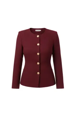 Jacqueline Jacket - Bordeaux — photo 4