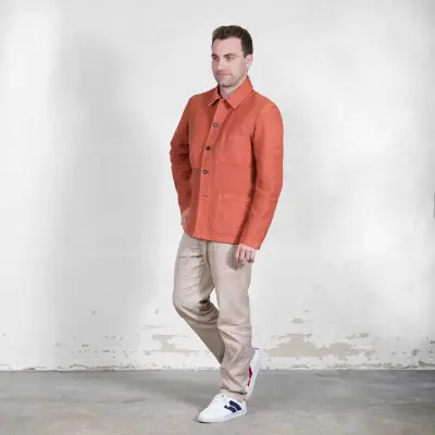 Veste Workwear en Moleskine en Coton Bio 4M/5 - Chanterelle — photo 1