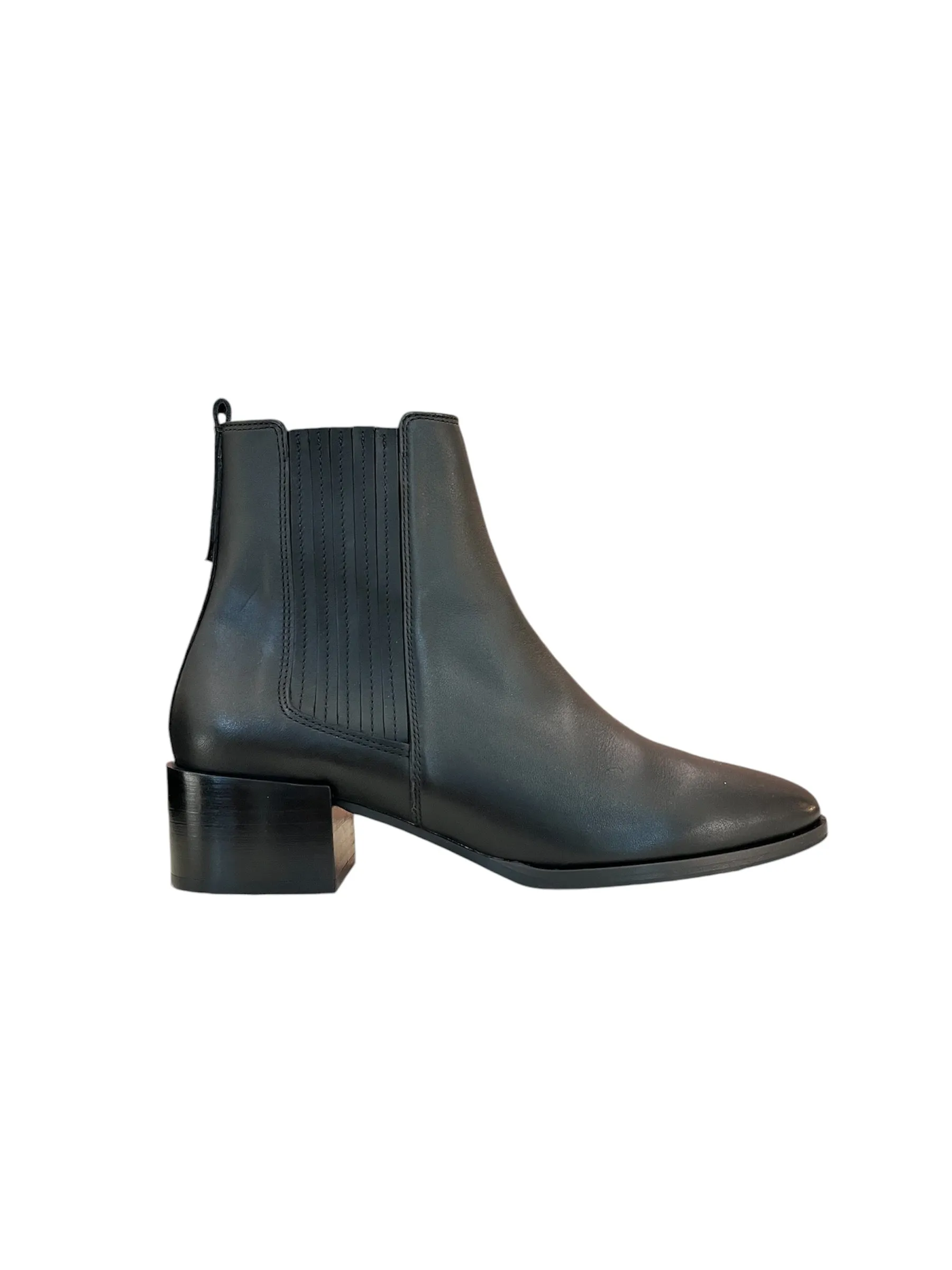 Bottines n°408 cuir noir - Rivecour