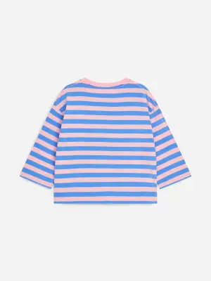 T-shirt décontracté - Rose/Bleu — photo 1