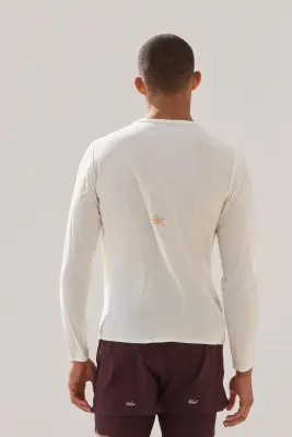 T-shirt de sport à manches longues CoolMove™ - Ivoire — photo 3