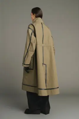 MANTEAU LUCE NOIR/BEIGE — photo 5