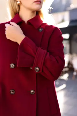 Francine Short Coat - Bordeaux — photo 5