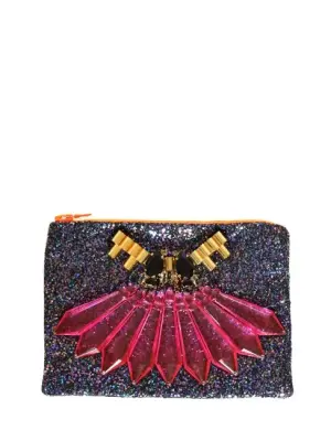 Pochette clutch fluo à paillettes et bijoux NEUVE Px boutique 525€ — photo 1