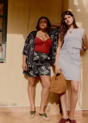Chemise décontractée oversize - Noir à motif fleuri — photo 4