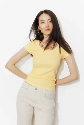 T-shirt col hublot Femme — photo 3