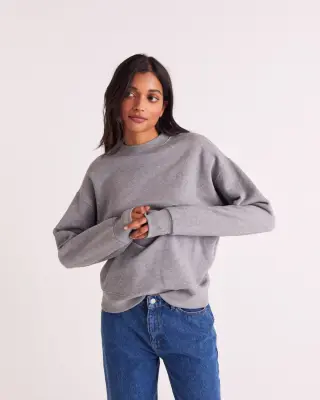 Sweat-shirt Virgile gris chiné — photo 1