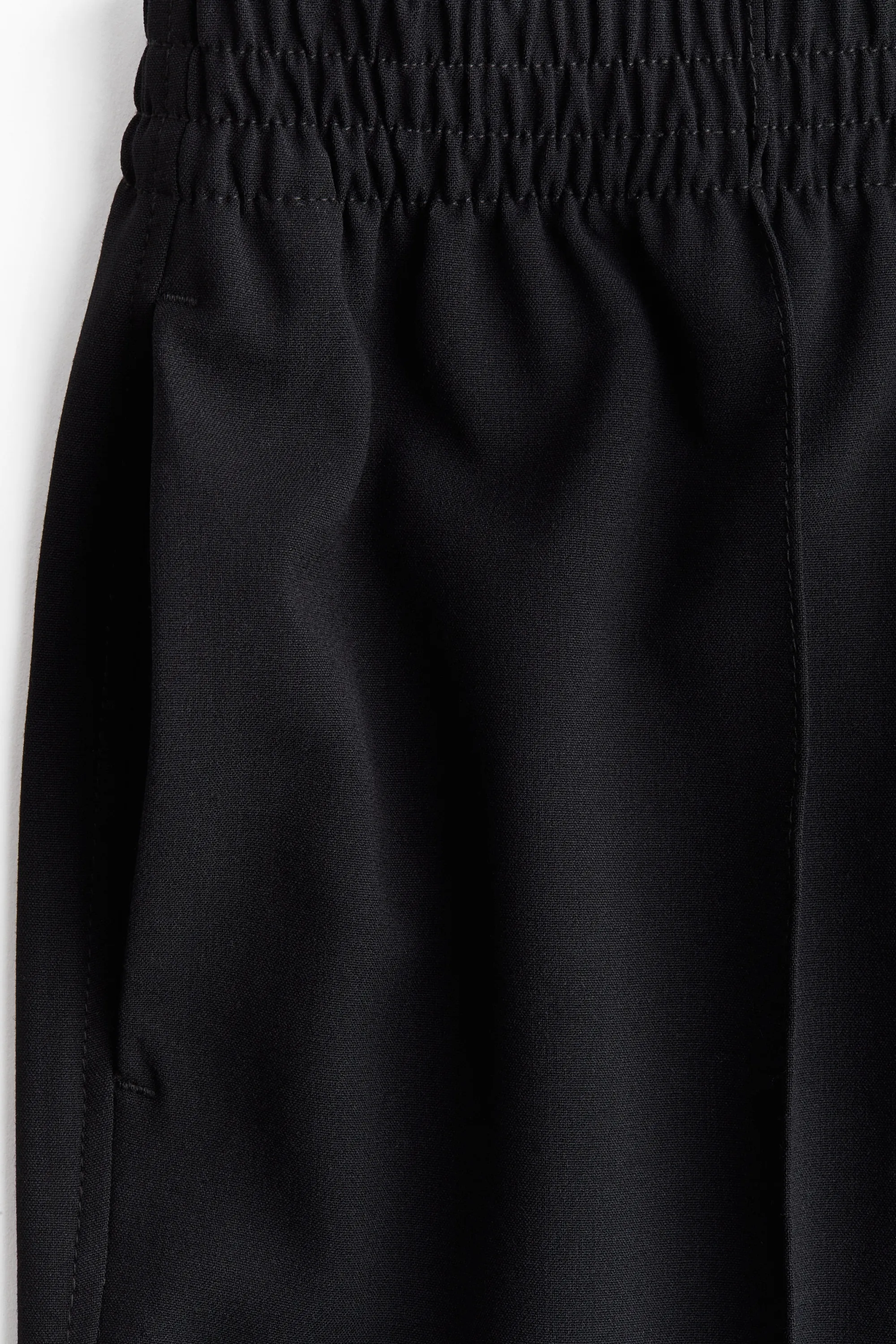 Pantalon large avec plis - Noir