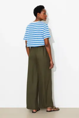 Pantalon large ceinturé Femme — photo 4
