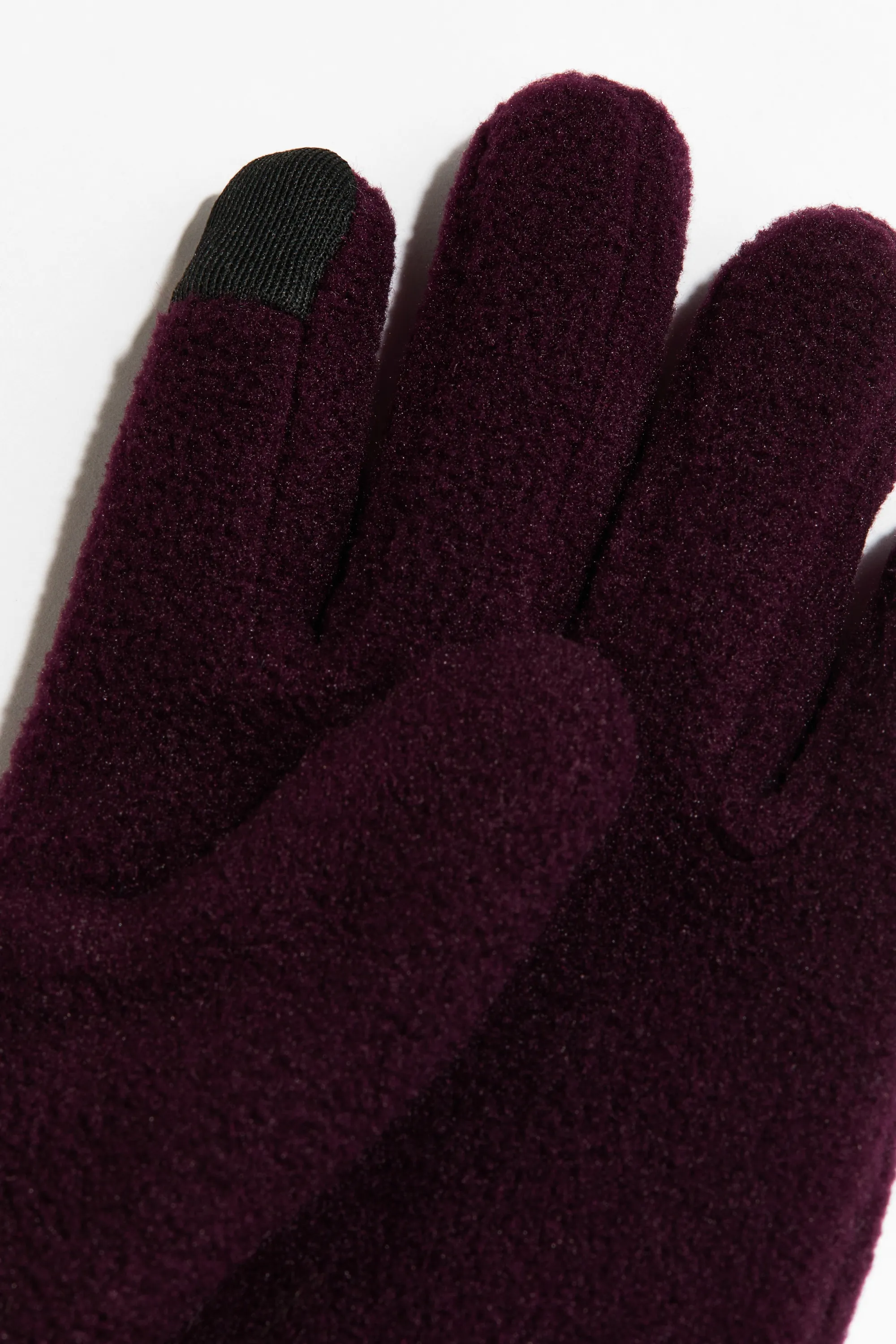 Gants de sport en polaire - Prune lilas