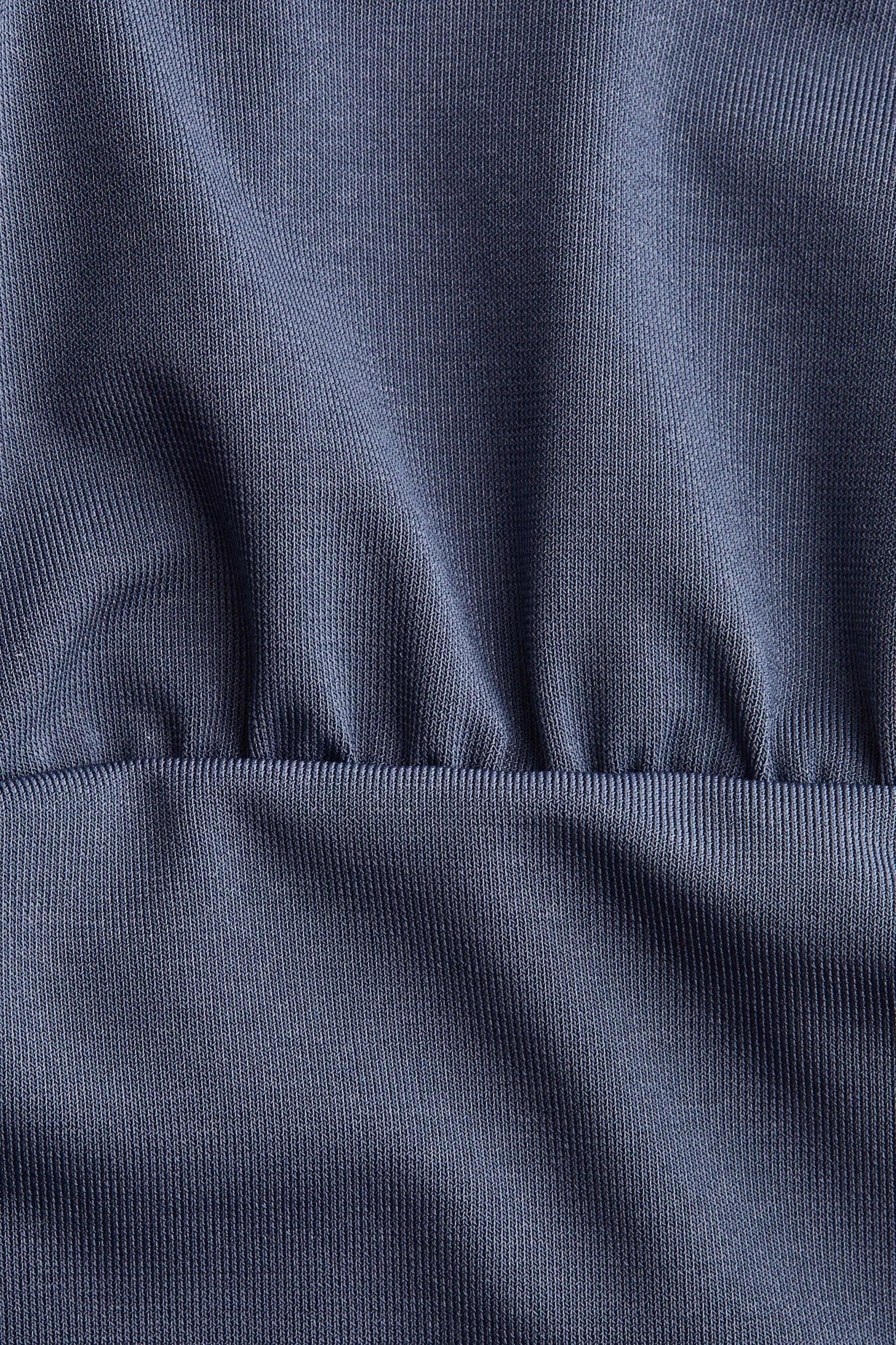 Top dos nu en jersey - Bleu pigeon foncé