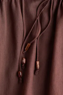 Robe caftan de plage - Marron foncé — photo 5