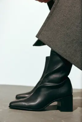 Bottines à talon - Noir — photo 2