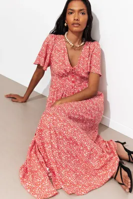 Robe longue imprimée Femme — photo 5