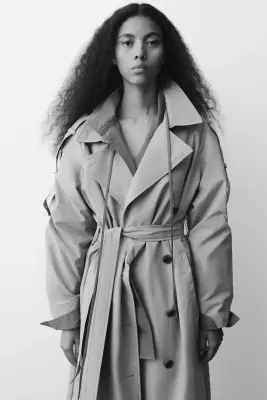 Trench-coat à fermeture croisée - Beige foncé — photo 2