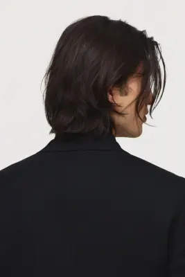 Veste Slim Fit à fermeture droite - Noir — photo 2