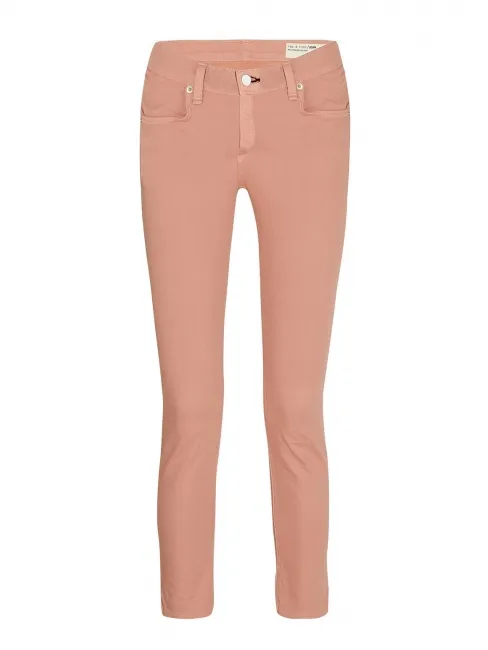 Jean skinny slim fit en coton stretch rose pêche Px boutique 160€ Taille 34/36