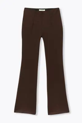 Pantalon flare maille jersey — photo 1