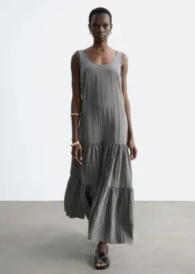 Sandales en cuir à brides croisées - Noir — photo 1