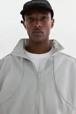Veste de survêtement - Gris clair — photo 2