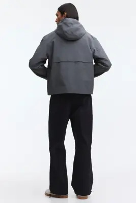 Veste coupe-vent déperlante en nylon - Gris — photo 3