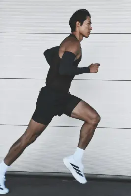 Short de running léger 2 en 1​DryMove™ - Noir — photo 3