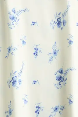 Jupe midi - Blanc/fleuri — photo 2