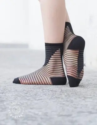 Chaussettes Shibuya (plusieurs couleurs) – Atelier St-Eustache - Noir — photo 2
