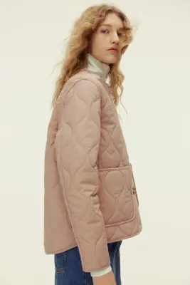 Veste matelassée - Beige — photo 3