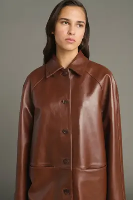 MANTEAU LOGAN ACAJOU — photo 5