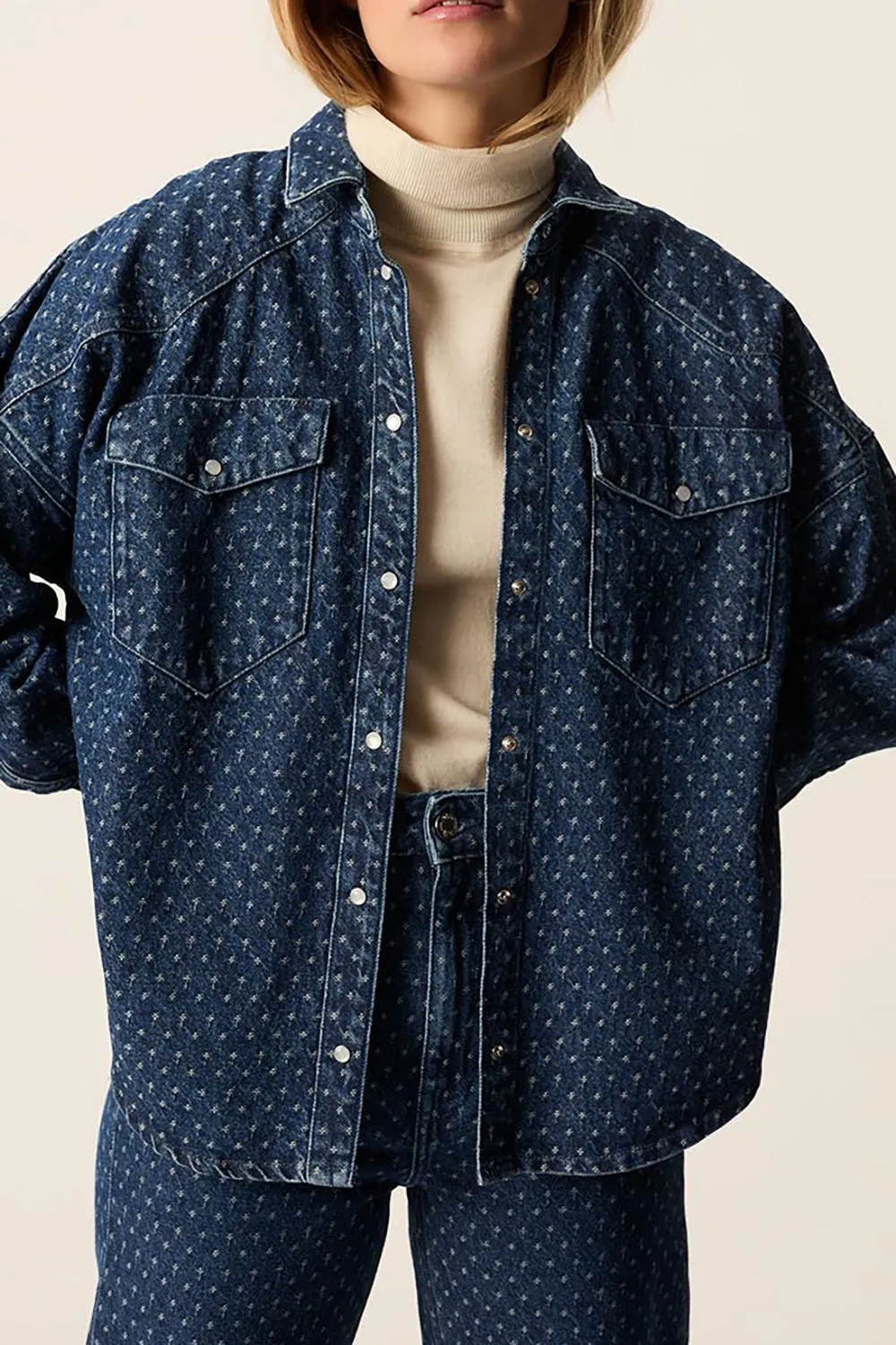 Chemise Lolly Jacquard Middle Blue